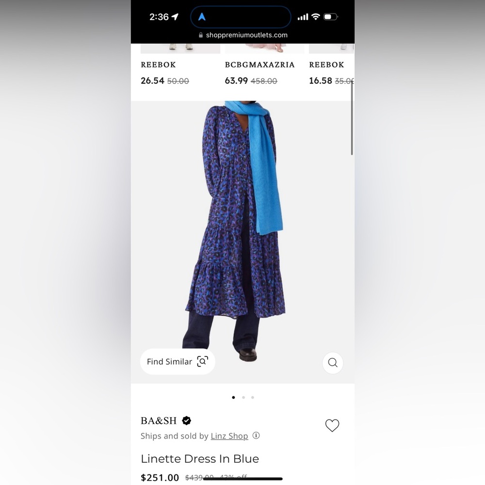 Ba&sh linette dress